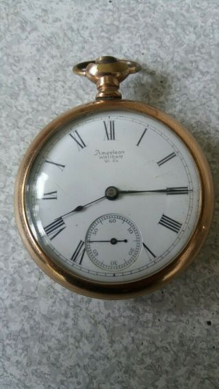 Antique Gold Plated - American Waltham - Pocket Watch - Needs Restored