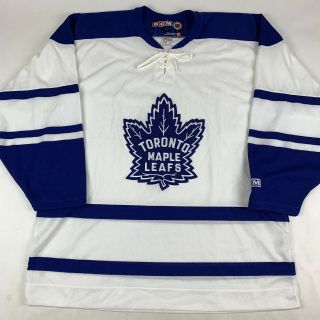 Vtg Ccm Toronto Maple Leafs Alternate Nhl Hockey Jersey Mens Xl Maska Air - Knit