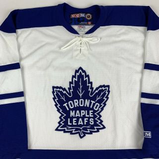 VTG CCM Toronto Maple Leafs Alternate NHL Hockey Jersey Mens XL Maska Air - Knit 2