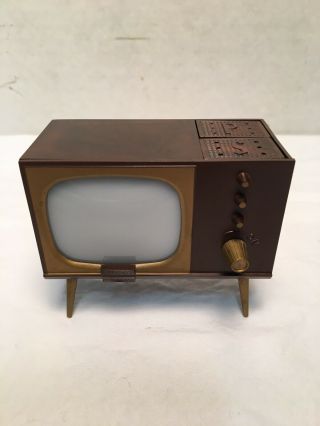 Vintage Retro Mid Century Modern Tv Television Salt & Pepper Shaker Set Barbie