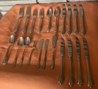 42 Piece Sterling Flatware By Wallace Grand Colonial Pattern