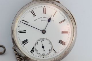 Sir John Bennett Antique Solid Silver Fob Watch,  1907