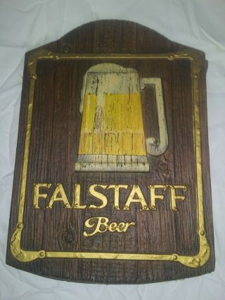 Vintage Falstaff Beer Sign (wood)