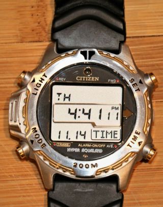 Citizen Promaster Hyper Aqualand Watch D206 - 089839 Great Conditions Rare