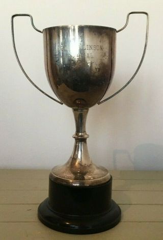 Very Large 13.  5 Inches Vintage Silver Plate Trophy,  Loving Cup,  Trophies