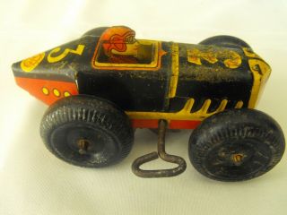 Vintage Marx Midget Tin Wind Up Racer Number 3