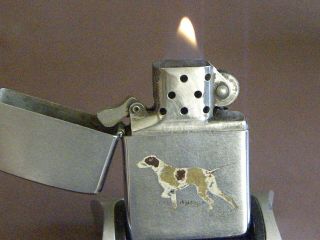 Zippo 1994 English Pointer Hunting Dog - Very Hard To Find - Fully Functional