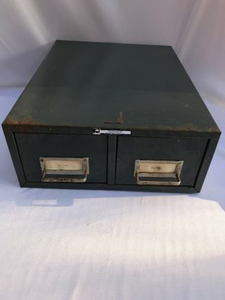 1 Vintage Steelmaster 2 Drawer File Cabinet Stackable Storage 7 Available