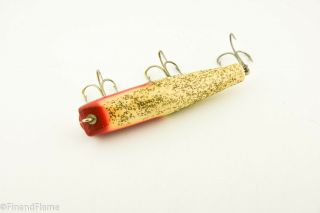 Vintage Creek Chub Darter Minnow Antique Fishing Lure R&W with Flitter ET17 3