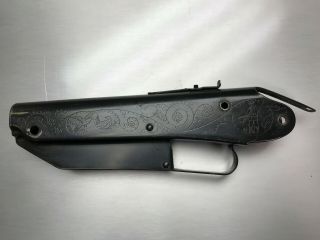 Vintage Engraved Daisy Model 25 Bb Gun Part,  Plymouth Mi,  Engraved Hunter Scene