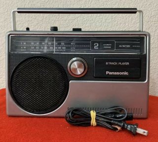 Vintage Panasonic Portable 8 - Track Player Fm - Am Radio Rq - 831a Fully