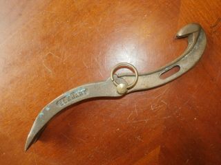 Vintage Antique Elkhart Brass Folding Spanner Wrench Hand Tool