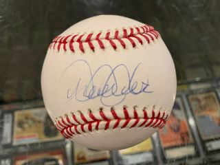 Derek Jeter York Yankees Single Signed Baseball Jsa Steiner Authentic