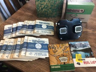 48 Vintage View - Master Reels Wonders Of The World With Viewer & Case 1940 - 50 