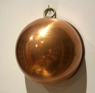 Vintage Paul Revere 1801 Heavy Copper Mixing Bowl Rolled Edges 7 - 1/8”