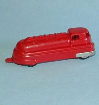 Vintage Hard Plastic Reliable Canada 1950 5 Streamlined Tanker Red 4 1/2 "