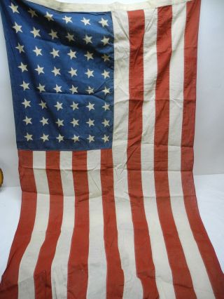 Ww2 Era Vintage United States 48 Star Stitched American Flag 3 