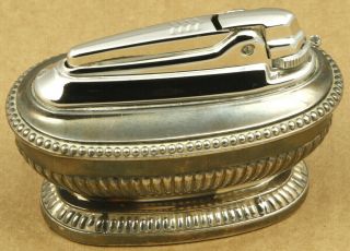 Ronson Vintage Silver Plated Table Gas Lighter Made In England