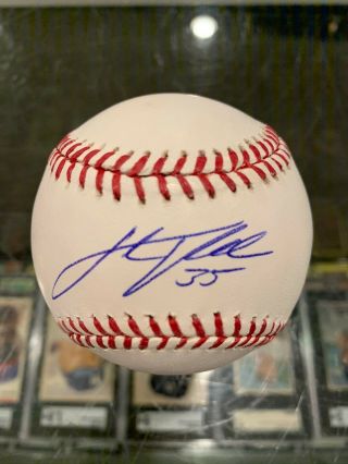 Justin Verlander Houston Astros Cy Young Single Signed Baseball Jsa Petco