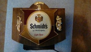 Vintage Schmidt’s Light Beer Lighted Beer Sign