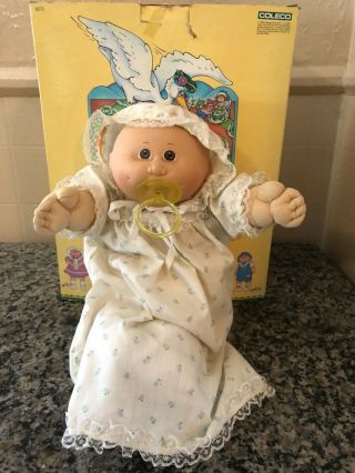Vintage 1985 Cabbage Patch Kids Doll Preemie With Clothing & Box