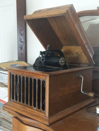 Antique Edison Amberola Model 30 Cylinder 4 Minute Phonograph Vintage