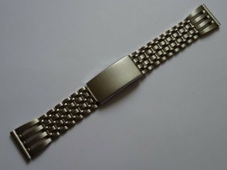 Mens Vintage Stainless Steel Watch Strap Mm (nos),