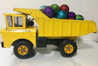 VINTAGE 1960 ' s Classic MIGHTY TONKA DUMP TRUCK with Tires 3