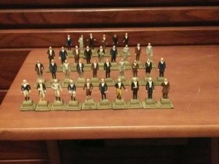 Vintage U.  S.  Presidents 35 Presidential Figurines 2 Inches Tall