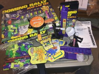 Vintage Domino Rally Mad Lab Set From Pressman 1996 Near Complete