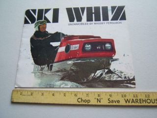 Vintage Massey - Ferguson Ski Whiz Snowmobile Brochure & Fashions