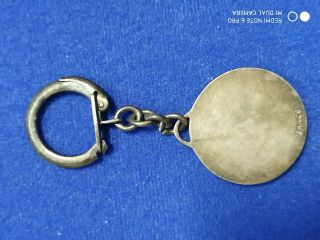 Antique Vintage vitric enameled Badge on keychain - AIR FRANCE - 50 ' s 2