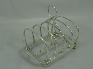 Quality Solid Silver Toast Rack,  1920,  122gm