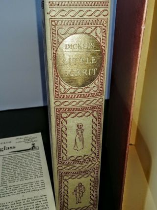Little Dorrit By Charles Dickens Heritage Press With Slipcover & Sandglass 1956