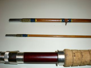 Vintage South Bend Bamboo Fly Fishing Rod 9 Ft 3 Piece.