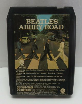 Vintage The Beatles Abbey Road - 8 Track Tape Cartridge