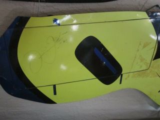 Nascar Jimmie Johnson Autographed Roof Flaps Section Faded Some 2