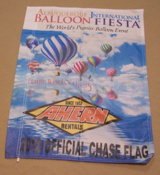 2010 Albuquerque International Balloon Fiesta Ahern Rentals Official Chase Flag