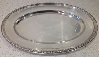 Christofle Large Silver Plated Service Tray / Platter 15.  75 " X 11 "