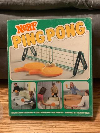 Vintage 1982 Parker Brothers Nerf Ping Pong Complete Game