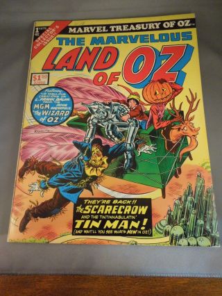 Vintage 1975 Stan Lee Presents Marvelous Land Of Oz Comic Book Collector 