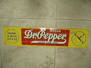 Vintage Advertising Dr.  Pepper Sign 10 2 4,  Soda Pop,  17.  5 " X 4 "