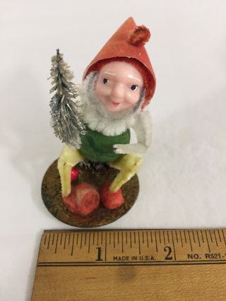 VTG Chenille Pipe Cleaner Elf Dwarf Christmas Figures (3) MC Christmas Japan 2