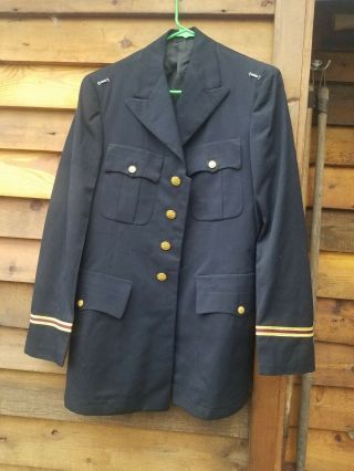 Vintage Vietnam Us Army 1969 Named Officer Dress Blue Uniform Coat By Becker