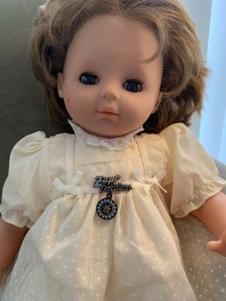 Vintage Max Zapf 20 " Doll W - Germany 50/18 Brown Eyes And Light Brown Hair