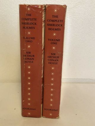 The Complete Sherlock Holmes • 2 Vol Set • Fine Hardcover Jackets • Vintage 1979