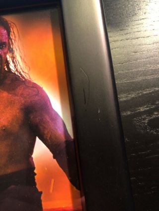 WWE Wrestlemania 26 Undertaker Plaque Signed Autographed RingRope XXV WWF 3