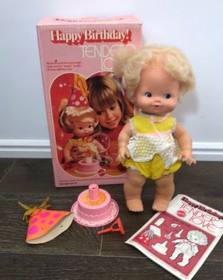 Mattel Baby Doll Vintage Happy Birthday Tender Love Box