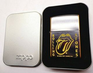 Unlfired Rolling Stones Zippo Cigarette Lighter -