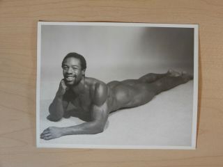 Vintage Male Nude Photography,  Handsome,  Muscular African American,  Gay Interest
